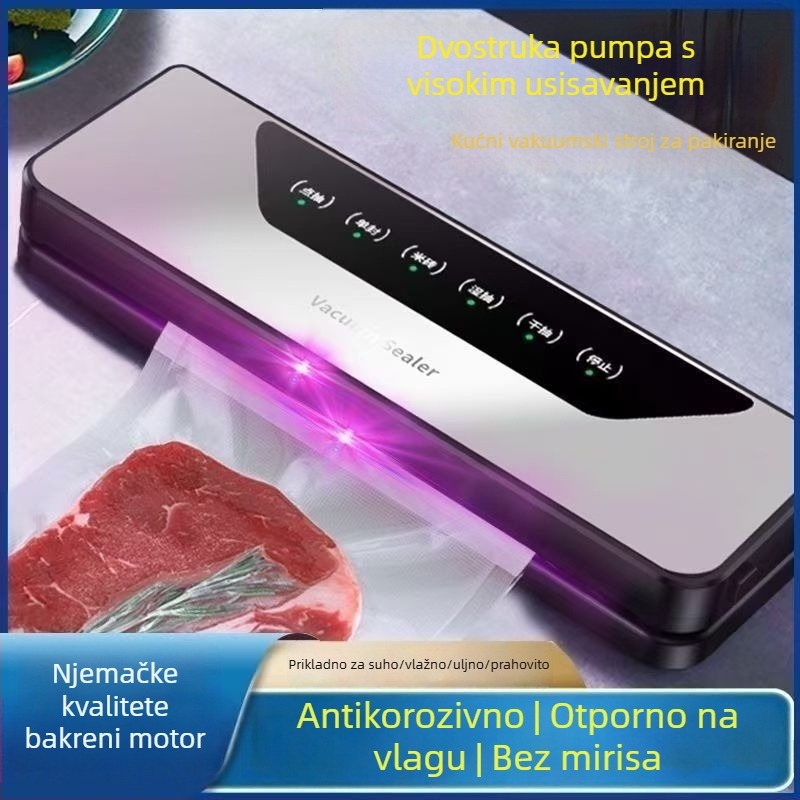 Potpuno automatska vakuumska zatvarač za kućnu upotrebu - kompaktan - zatvaranje plastike - kućište: fluor-titanska pločica - Kapacitet ispod 500 ml