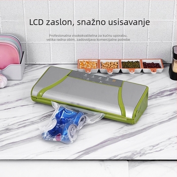 Fresh World TVS-2021 Kućni vakuumski aparat za pakiranje hrane, nehrđajući čelik, 220V, model TVS-2021, brtvljenje