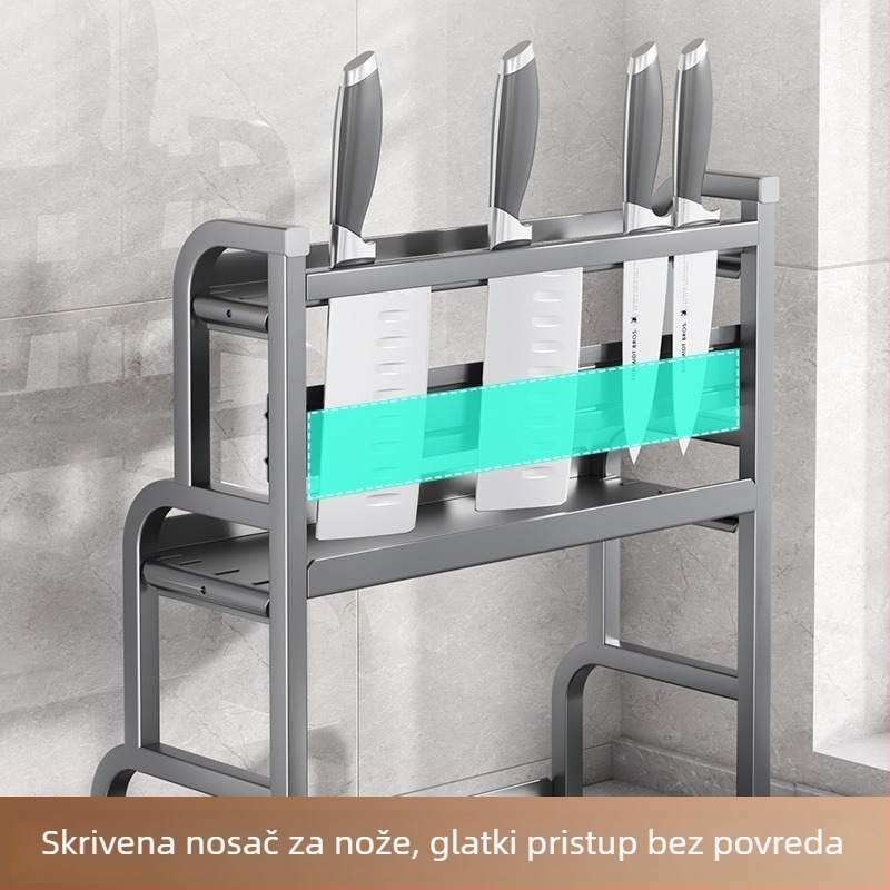 Police za začine u kuhinji, željezna konstrukcija, moderni minimalistički stil, instalacija bez bušenja, porijeklo Yongkang