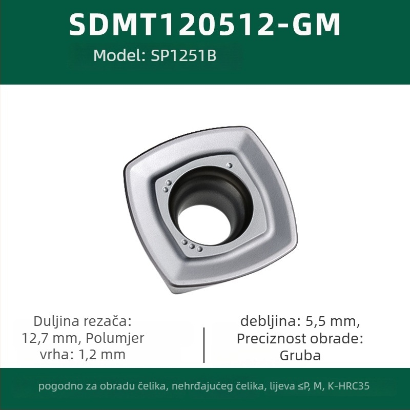 Sruipu SDMT freza s oblikom brodice 1205/1505, CNC alat otporan na habanje