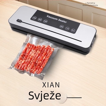 Vakuumska mašina za zatvaranje paketa – suhe i mokre namirnice, integrirana UV sterilizacija, 100-240V, 120W, kapacitet 1500-2000 ml