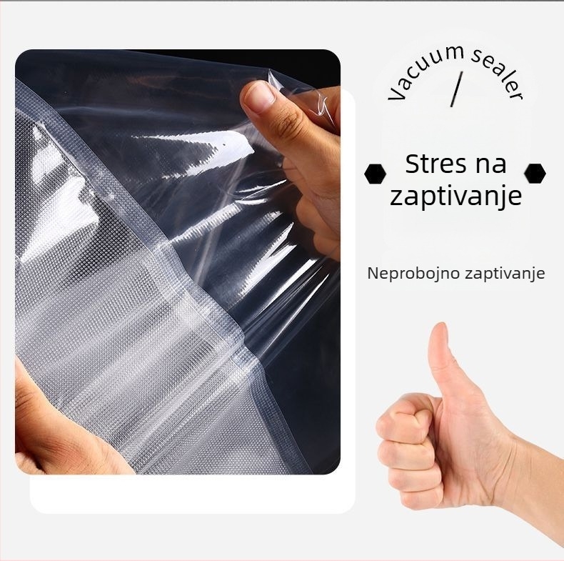 Vakuumska mašina za zatvaranje paketa – suhe i mokre namirnice, integrirana UV sterilizacija, 100-240V, 120W, kapacitet 1500-2000 ml