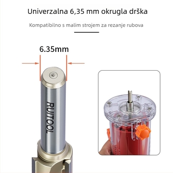 Ruitool trostruka ravna freza s canelacijskim nožem za drvo