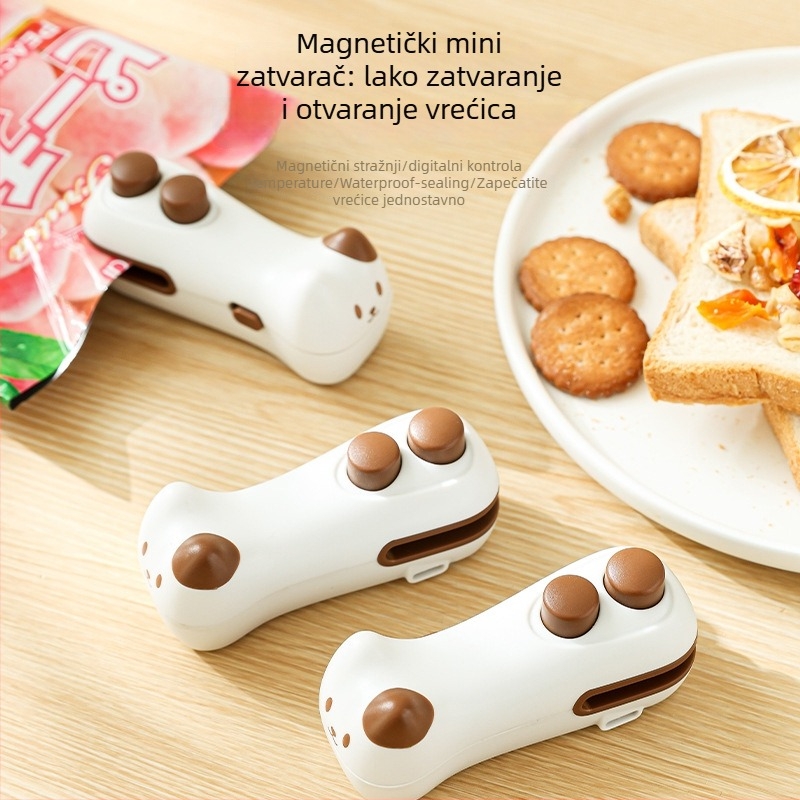 Taketani klip za zatvaranje – ručni zatvarač za hranu, stil životinjski jacquard, izlazak 2025