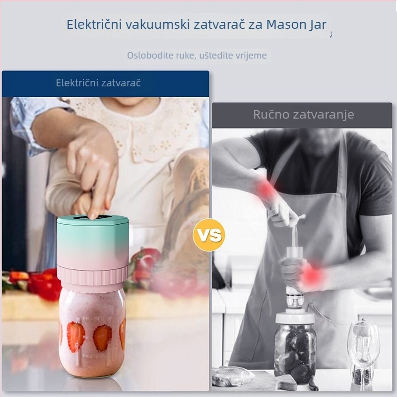 Kućna vakuumska mašina za zatvaranje, model D-809, 5W, 5V, ABS kućište, kapacitet 500–1000 ml