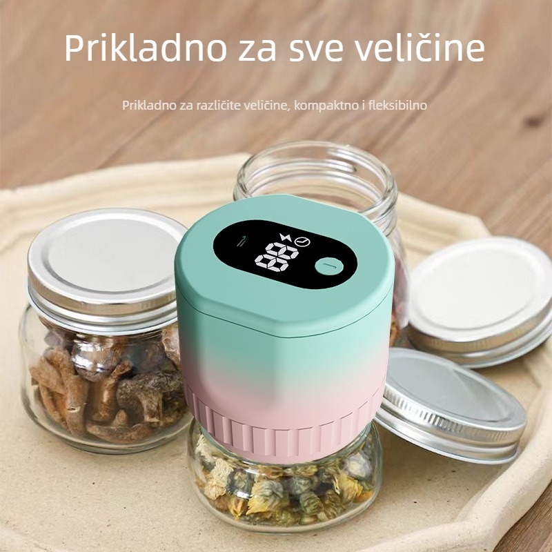 Kućna vakuumska mašina za zatvaranje, model D-809, 5W, 5V, ABS kućište, kapacitet 500–1000 ml