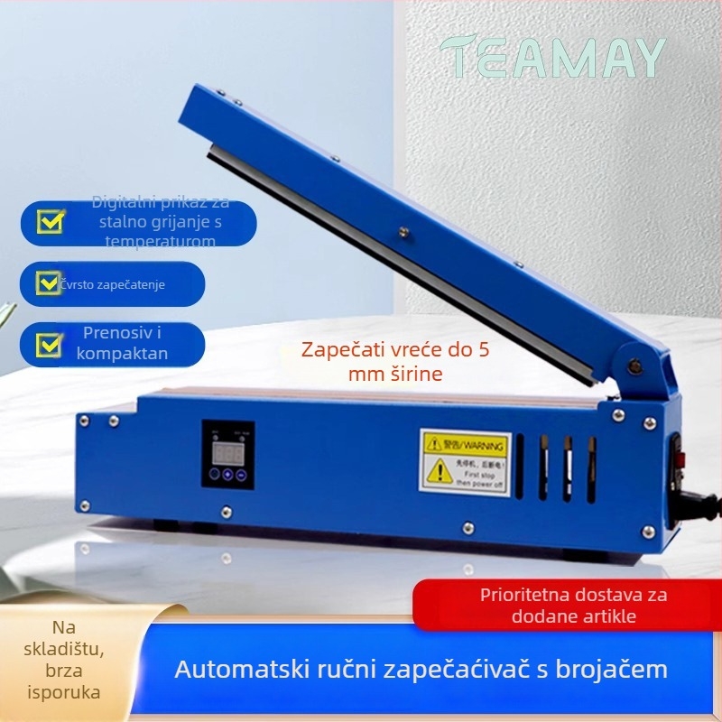 Ručni stroj za zatvaranje vrećica za čaj i aluminijske folije vrećice, za kućnu upotrebu