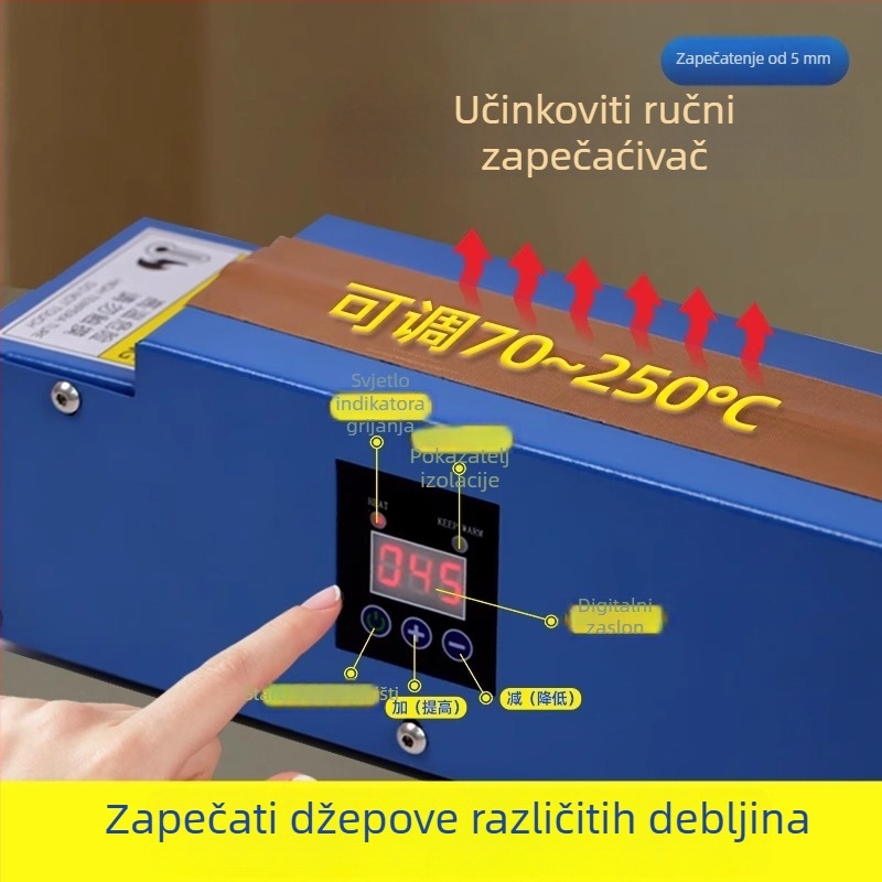 Ručni stroj za zatvaranje vrećica za čaj i aluminijske folije vrećice, za kućnu upotrebu