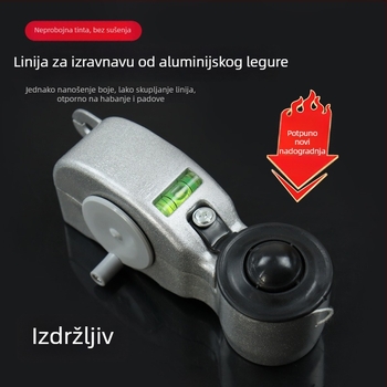 Ručni niveliator s aluminijske legure tintom spremnikom za drvodjelstvo, model HS-04560, brand Henshuo, namijenjen dekorativnoj stolariji i vodoinstalacijama