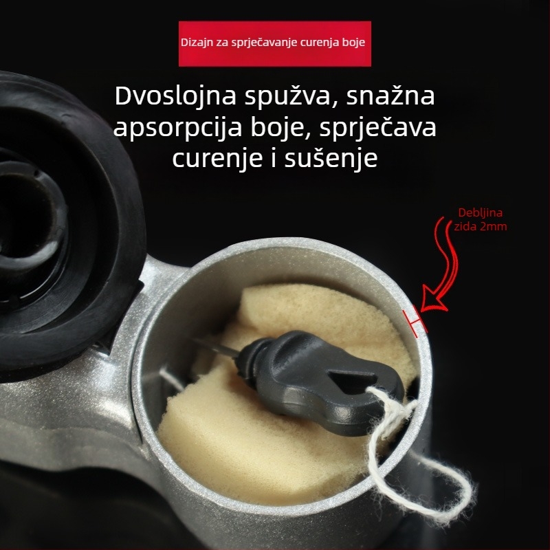 Ručni niveliator s aluminijske legure tintom spremnikom za drvodjelstvo, model HS-04560, brand Henshuo, namijenjen dekorativnoj stolariji i vodoinstalacijama