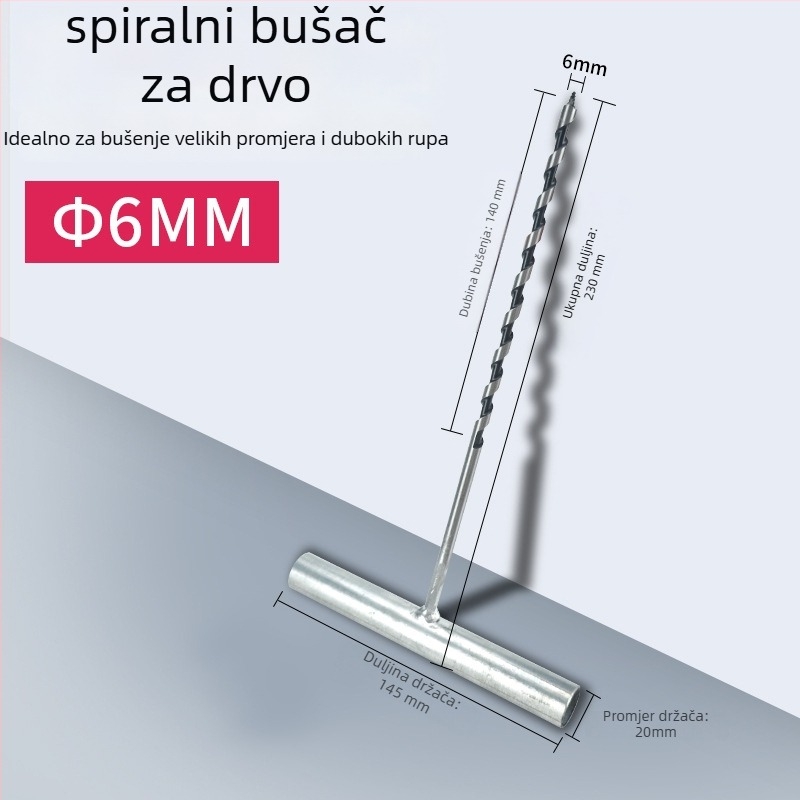 Jingfan ručna bušilica za drvo – ručno bušenje, drvoobradni alat, starinski dizajn