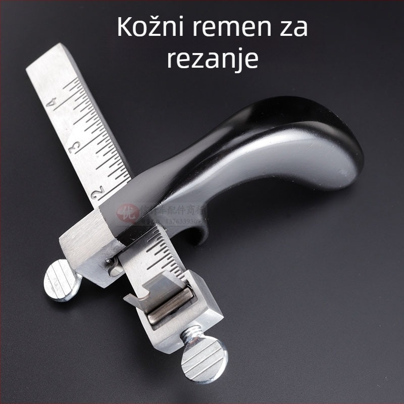Rezač kožnih traka s aluminijskom ručkom — DIY alat za kožne radove