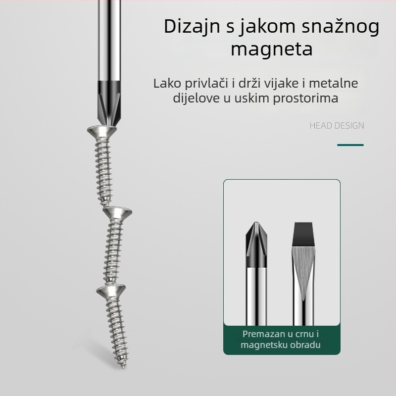 Set odvijača s magnetom i izolacijom, Cr-Mo čelik, 0,2 kg, uključuje Phillips, plosnati i Torx