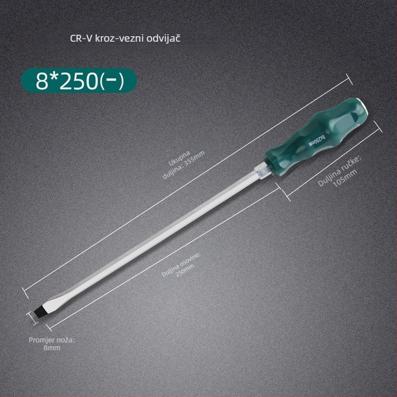 Set odvijača s magnetom i izolacijom, Cr-Mo čelik, 0,2 kg, uključuje Phillips, plosnati i Torx