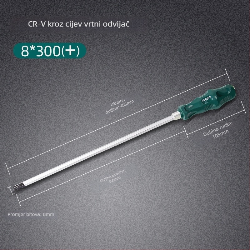 Set odvijača s magnetom i izolacijom, Cr-Mo čelik, 0,2 kg, uključuje Phillips, plosnati i Torx