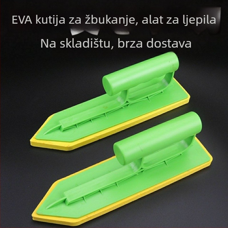 Nož za brtvljenje s spužvom za pritiskanje; baza od nikl-krom ligature; model: Caulking sponge push knife; funkcija: pritiskanje; namjena: fuge pločica