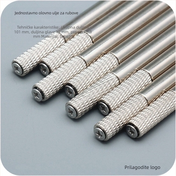 Edge oil pen za kožu DIY, metalni alat za tretman rubova uljem, 10 komada u paketu, 100 komada u kutiji