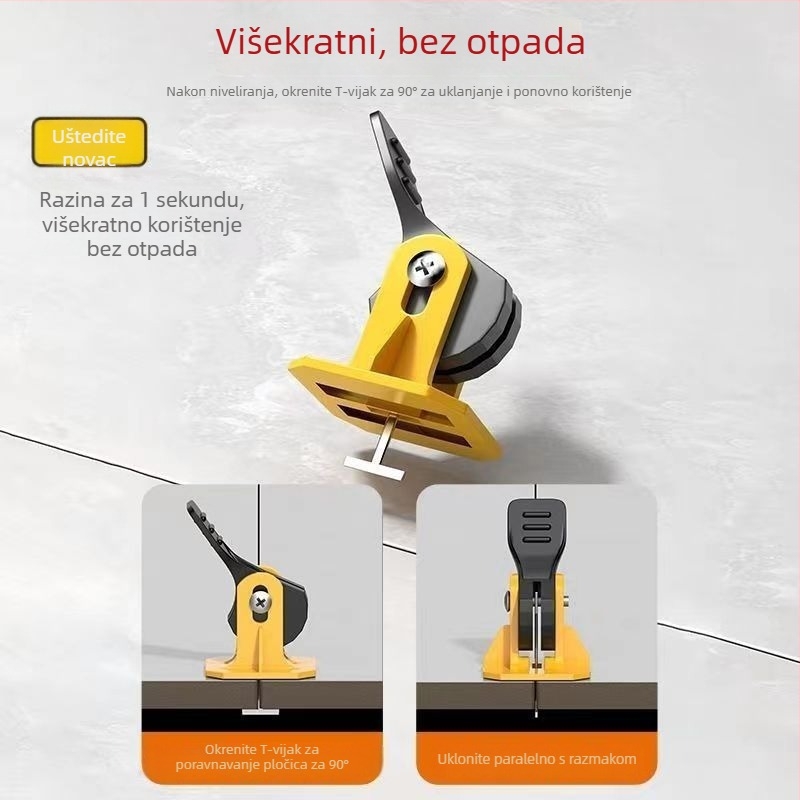 Klip za niveliranje pločica za zid – alat za postavljanje i pozicioniranje