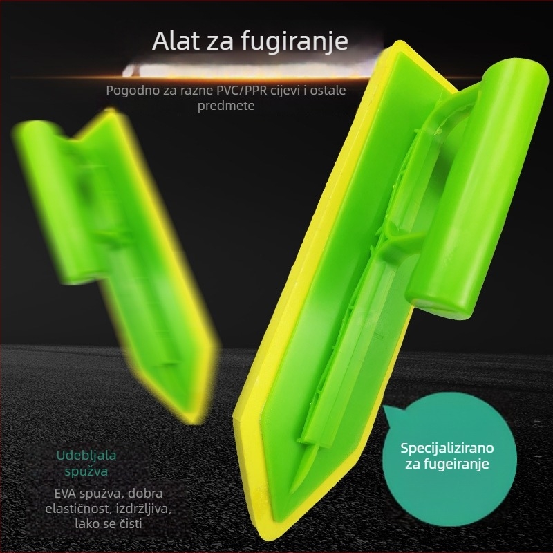 Spužvasti nož za fuge pločica - EVA+ABS, specijalni push knife za fuge, alat za izravnavanje morta