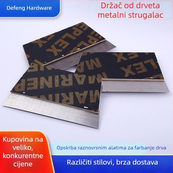 Špachtla za kit s drvenom drškom, Defeng hardware tools, model Wood scraper, za špachtanje kita