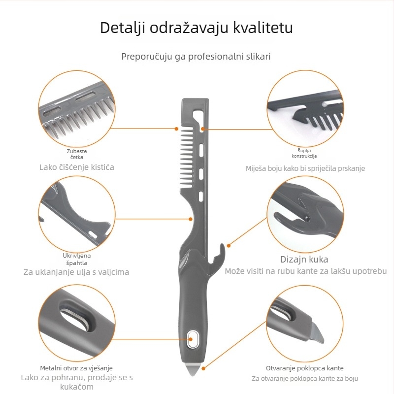 Višefunkcijski plastični miješalac – štapić za miješanje za latex i vodene boje