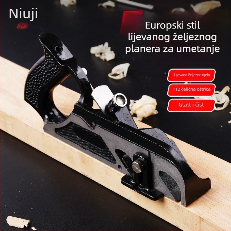 Ručni planer za drvo, europskog stila, alat za podrezivanje i zaobljenje rubova, prilagodljiv