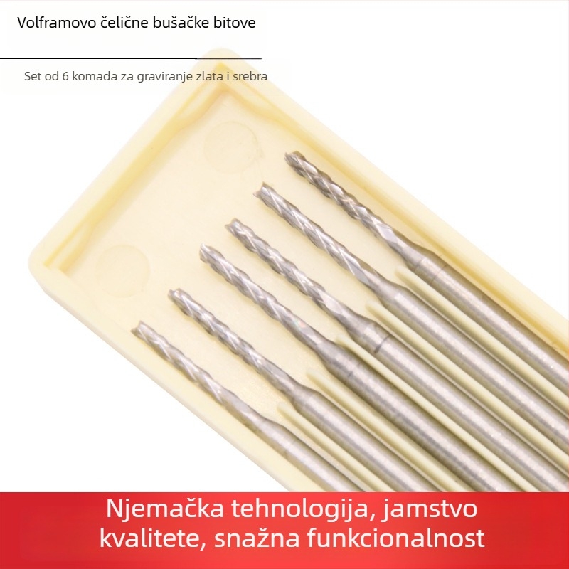 Električna visoko brzinska gravirajuća freza od wolfram čelika za mikro drvorezbu