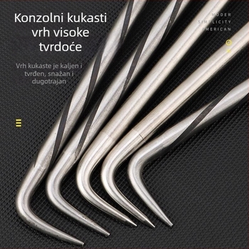 Kuka za pričvršćivanje armature s dvostrukim ležajevima, vijčana kuka, nehrđajući čelik, serija 3M – alat za gradilište