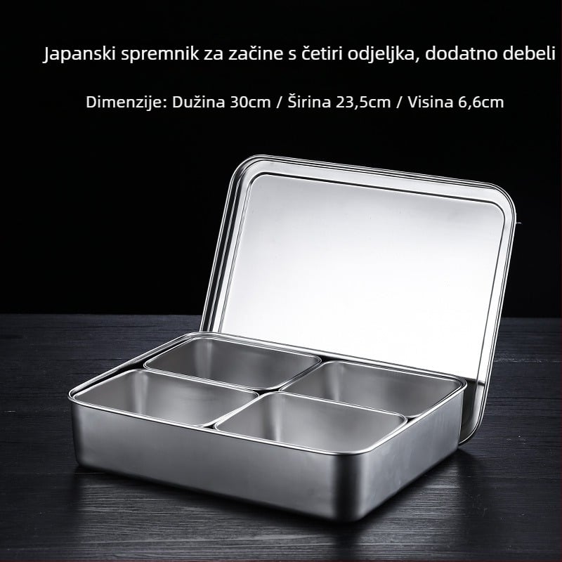 Akrilna kutija za začine s žličicom — prozirno skladištenje čvrstih začina, moderan jednostavan stil, vrhunska kvaliteta