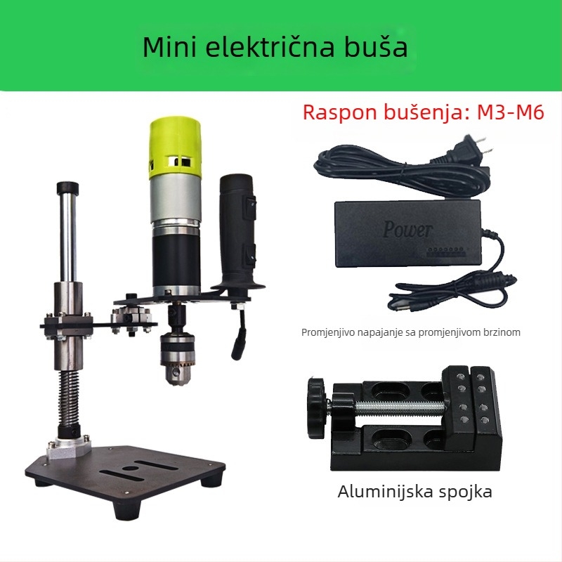 Prijenosna električna mašina za navoje, 22V, regulacija brzine, višenamjenska za metalne navoje