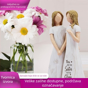 Anđeo od smole na stol – za sestre i prijateljice, uredska dekoracija, praznična tema Dan zahvalnosti i Noć vještica