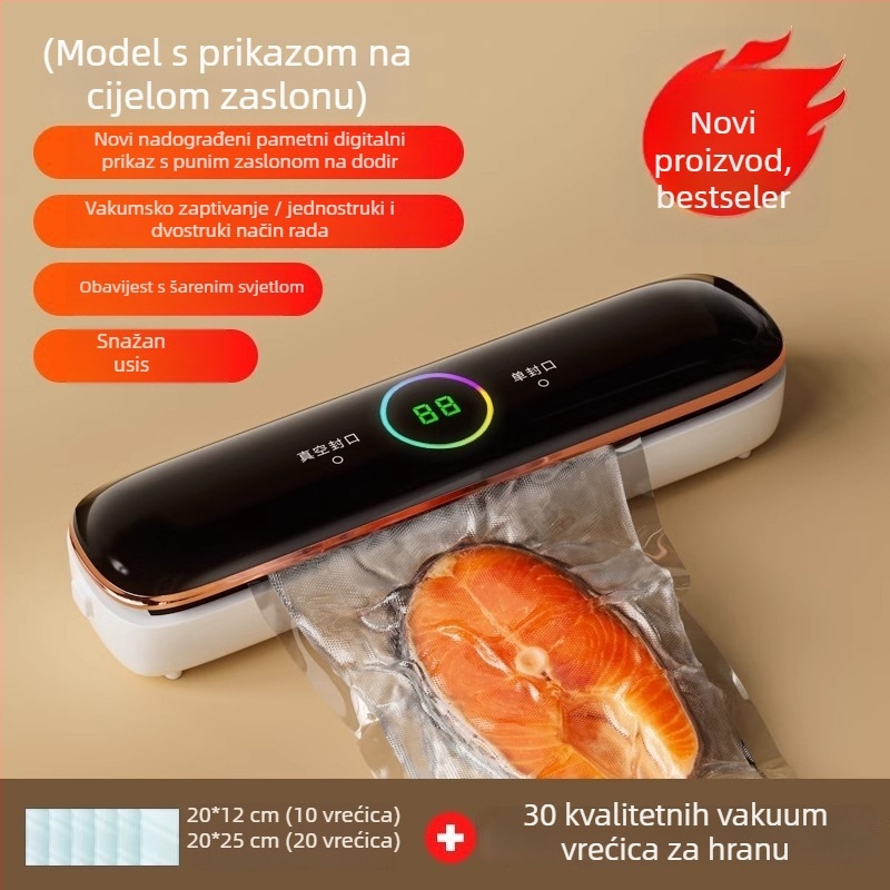Kućni vakuumski zatvarač – automatski, 120W, 110/220V, model Sj-618, ABS kućište, kapacitet <500 ml