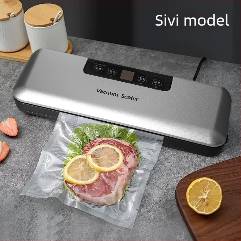 ZKFK-0018 Potpuno automatska vakuumska mašina za kućnu upotrebu, 120W, 110-220V, kapacitet ispod 500 ml, težina 1 kg
