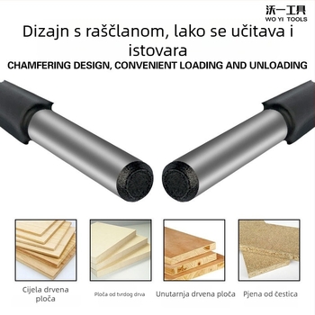 Dvostruki utor-frez za strojeve za obradu drveta, promjer rezanja 11 mm, 2 oštrice, Ø osi 6,35 mm, maksimalna dubina reza 30 mm