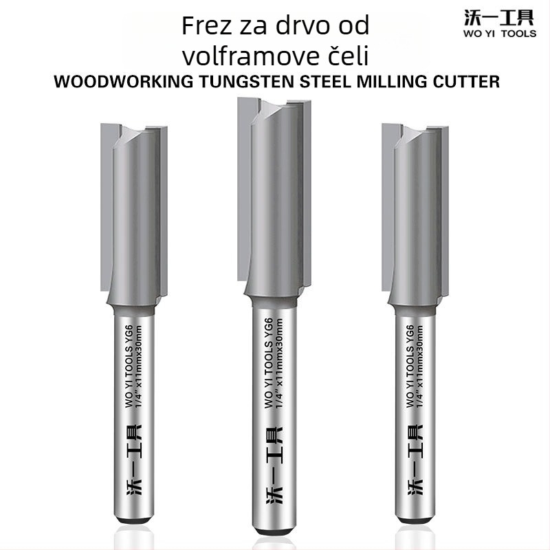 Dvostruki utor-frez za strojeve za obradu drveta, promjer rezanja 11 mm, 2 oštrice, Ø osi 6,35 mm, maksimalna dubina reza 30 mm