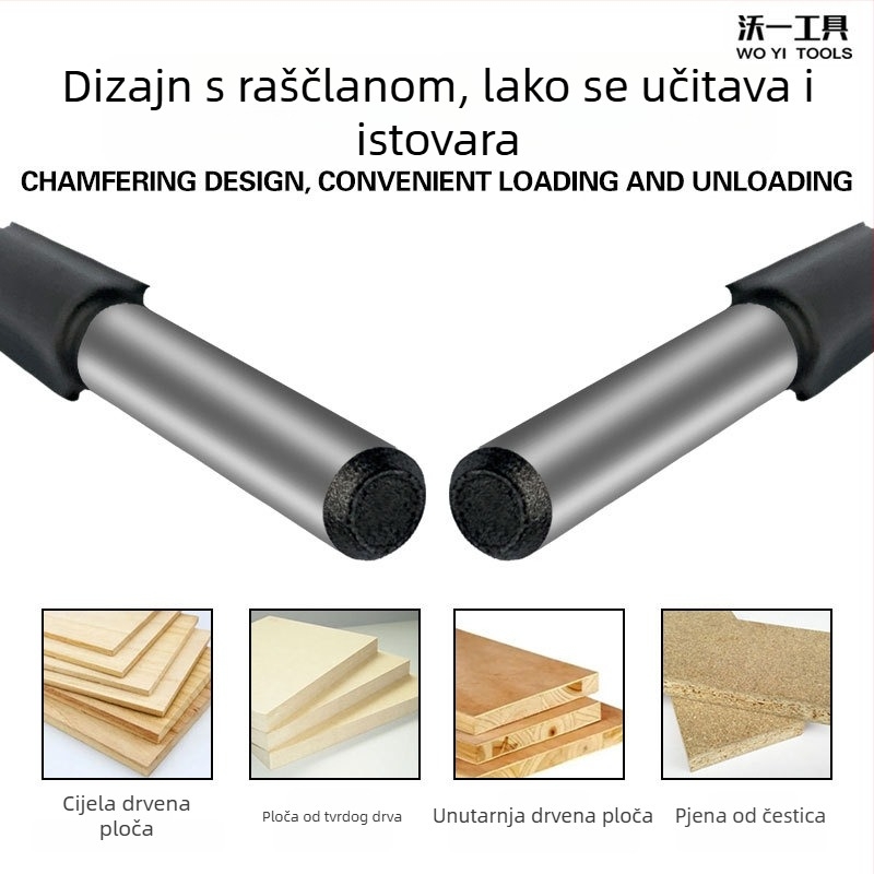 Dvostruki utor-frez za strojeve za obradu drveta, promjer rezanja 11 mm, 2 oštrice, Ø osi 6,35 mm, maksimalna dubina reza 30 mm