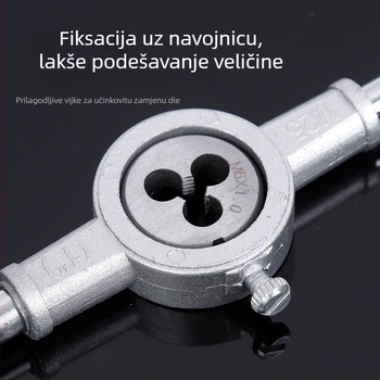 Treba mi pojašnjenje: želite li koristiti uobičajene tehničke termine za svaki jezik (češće s engleskim posuđenicama poput tap, die, hand wrench) ili potpuno lokalizirane prijevode za svaki jezik?