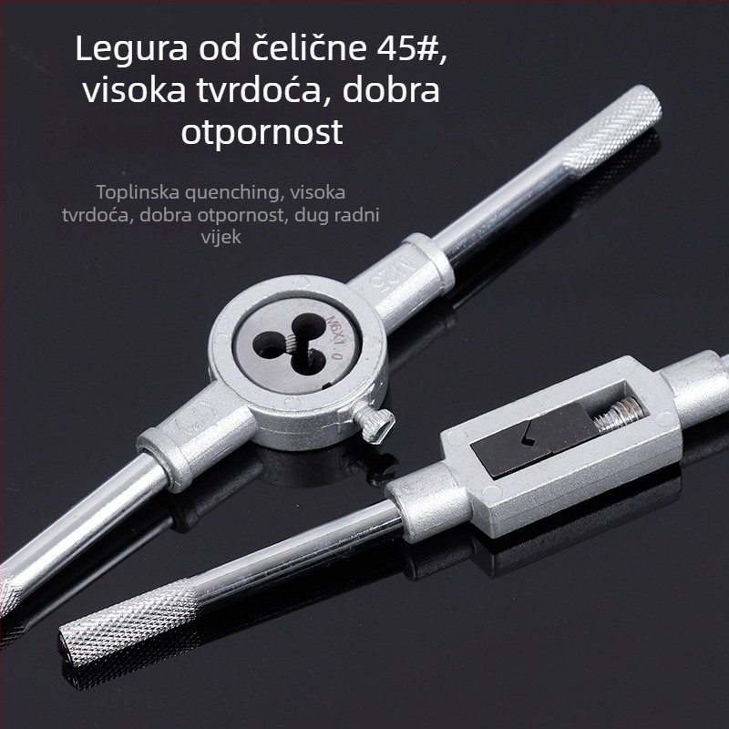 Treba mi pojašnjenje: želite li koristiti uobičajene tehničke termine za svaki jezik (češće s engleskim posuđenicama poput tap, die, hand wrench) ili potpuno lokalizirane prijevode za svaki jezik?