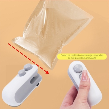 Mini toplinski zatvarač za grickice, prijenosni, punjivi, za očuvanje svježine