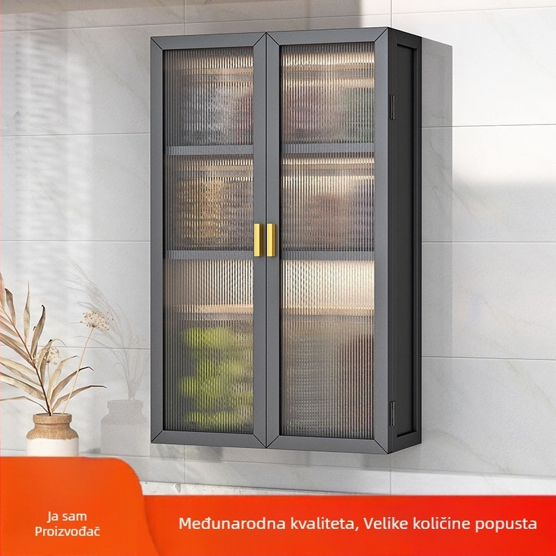 Zidni organizator za začine od karbonskog čelika – višenamjenski, moderan minimalistički stil, 1 komad