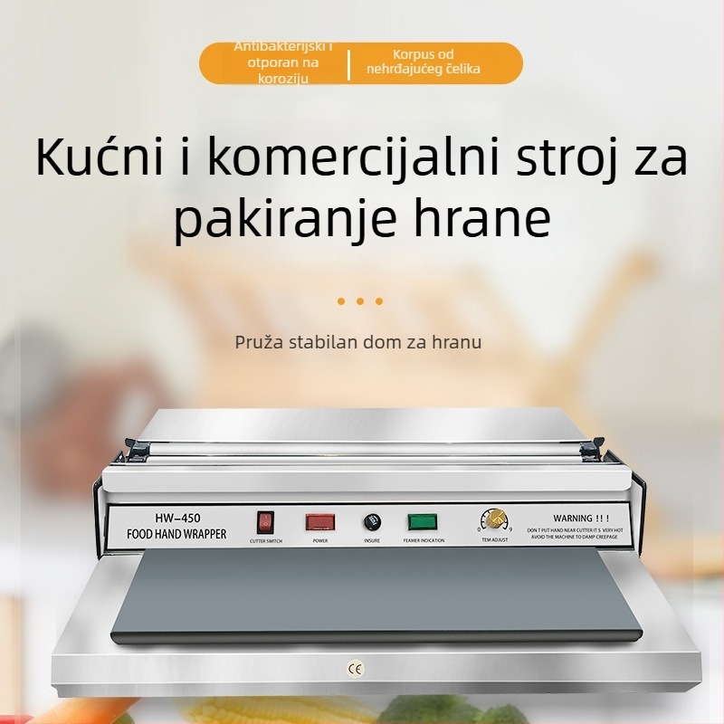 Nerđajući čelični ručni stroj za brtvljenje pakiranja za kutije i zdjele – kućna i tvornička upotreba