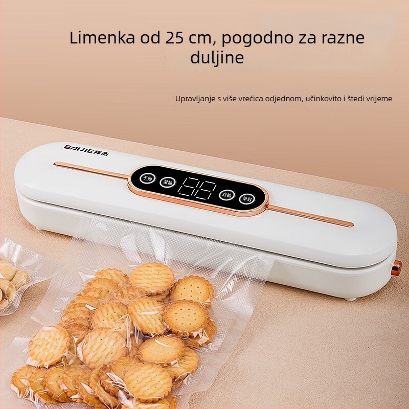 Stroj za vakuumsko pakiranje hrane – automatski, 90W, 110-220V, ABS kućište