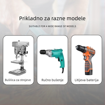 Han Ax 4241 Pagoda bušilica od visokou brzina čelika, stupčasti vrt, šesterokutni trn, konusna, za nehrđajući čelik
