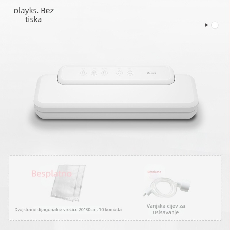 olayks vakuumski stroj za pakiranje hrane - 110W, 220V, 50Hz, težina 1,2 kg, model olayks sealing machine, vakuumsko zatvaranje i očuvanje svježine