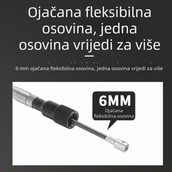Višenamjenska viseća brusilica 980W, stroj za graviranje nefrita i kamena, za obradu drva i metala, s fleksibilnim osovinom za poliranje