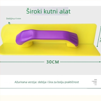 Plastična Yin-Yang kutna špatula, trokutasti tip noža, zidarski alat za žbukanje i malter