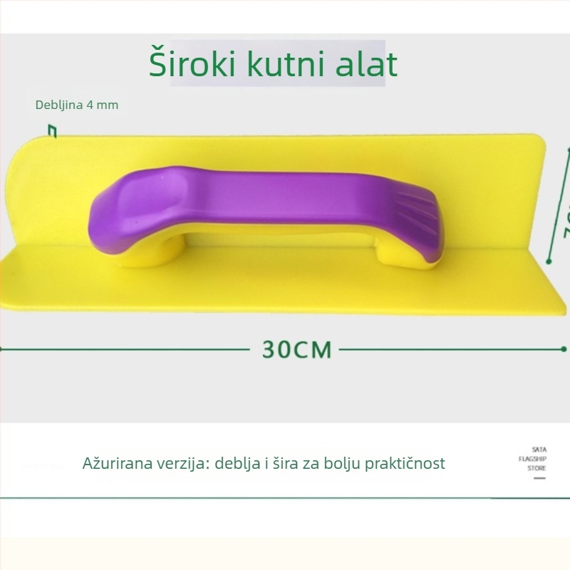 Plastična Yin-Yang kutna špatula, trokutasti tip noža, zidarski alat za žbukanje i malter