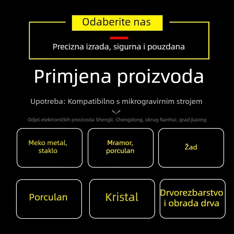 Glava igle za graviranje od wolframovog čelika za električno graviranje — dodatna oprema za stroj za graviranje