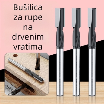 Frez za rupe brave na vratima — spiralna i ravna, za graviranje i obradu drveta