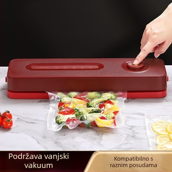 Shiny Superior vakuumski stroj – model Light Luxury Sealing Machine, značajke: vakuumsko pakiranje, plastično pakiranje, USB napajanje, plastično kućište